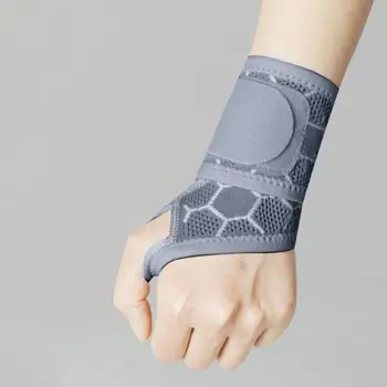 רצועת יד רחב במיוחד מתכוונן ספורט נשים צמיד דחיסה brace דלקת פרקים דלקת גידים עבור בדמינטון שמאל