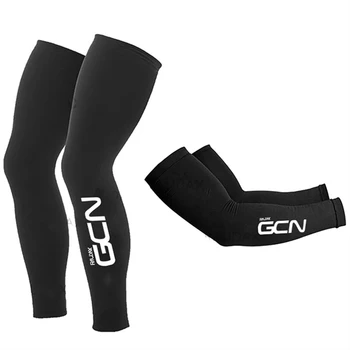 שחור RAUDAX GCN מחממי רגליים שחור UV Tection רכיבה על אופניים זרוע חם חם לנשימה אופניים, ריצה, מרוצי אופניים MTB הרגל שרוול