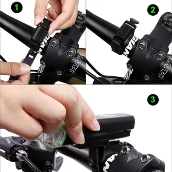 חומר PVC MTB אופני לפני המנורה ממשק USB אופניים נורת אזהרה באיכות גבוהה בטיחות אזהרה פנס רכיבה על אופניים