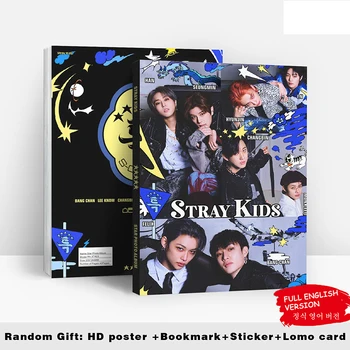 KPOP ATEEZ תועה ילדים אלבום תמונות עבור אוהדים מתנה אוסף K-פופ straykids אלבום תמונות מתנה