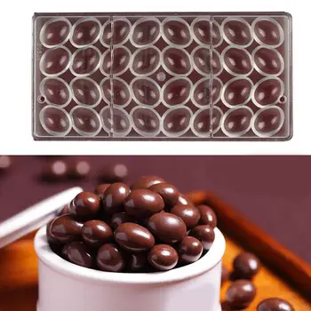 שוקולד תבניות פלסטיק קשה הצטרפה שורה פוליקרבונט קטן ביצה עובש MultiCompartment שקוף שוקולד, אפיית עובש CW