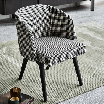 מינימליסטי יוקרה כסאות אוכל נורדי מרגיע מודרני כורסה כסאות אוכל כרית הקבלה Cadeira פריטים ביתיים WZ50DC