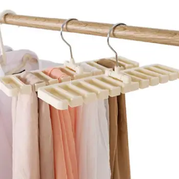 קיבולת גדולה חריצים קולב הבגדים בארון חגורות צעיף, עניבה תלויה ארגונית לקשור את החגורה אחסון מדף צעיף הוק בגדים אחסון