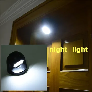 360 Degress מנורת LED חיישן תנועה, תאורה על סוללות Wirless חיישן אור הביתה חיצוני קיר החדר תאורה המנורה