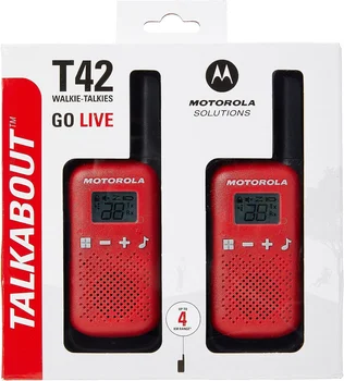 T42 לדבר על PMR446 2-Way ילדים מכשיר קשר נייד רדיו (חבילה של 2) – אדום עבור Motorola פתרון