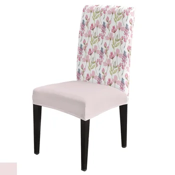 צבעי פסטל, פרחים חווה כסא כיסוי עבור המטבח מושב כיסא האוכל מכסה למתוח הכיסויים עבור אירועים בבית מלון