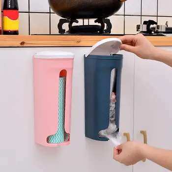 יצירתי הקיר שקית זבל תיבת אחסון פלסטיק נשלף תיק אחסון כרית כותנה המכיל מטבח אביזרי אמבטיה
