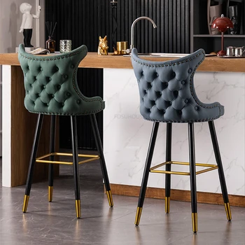 אירופה מינימליסטי בר כסאות ביתיים למטבח גבוהה כסאות בר אור יוקרה מעצב בר הרהיטים במטבח שרפרפים