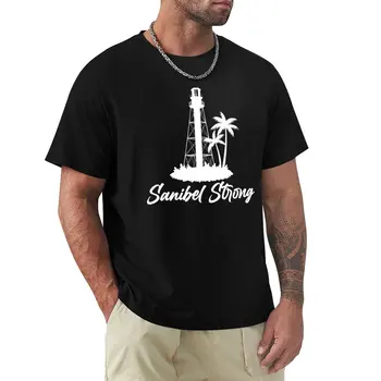 Sanibel Island המגדלור החולצה Sanibel חזק חולצה בלונדי חולצה שחורה חולצות גרפי חולצת גברים חולצות t