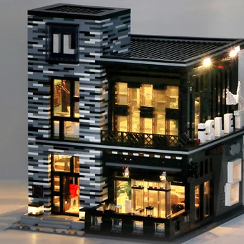 מרכיבים בניין 16042 לבנות עיר בר דגם צעצוע קלאסי בוגרים לאסוף את ילדיהם פאזל מתנת מזכרת תואם