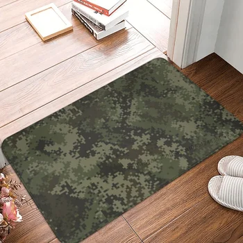 החלקה לשטיח הסוואה דפוס הקיץ הסוואה אמבטיה מטבח שטיח חיצוני השטיח בבית בעיצוב מודרני