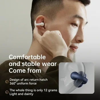 על Huawe אוזניות אלחוטיות Bluetooth 5.3 הכרית עצם הולכה TWS אוזניות אוזן פתוחה קליפ אוזניות DIVO ספורט LED אוזניות