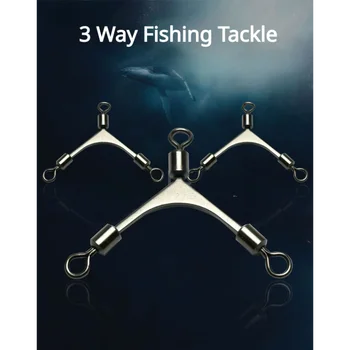 ימית דיג-פי שלושה תנאים swivel connector אנטי מתפתל בסגנון אמריקאי מוט דיג, ציוד ואביזרים