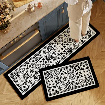 מינימליסטי בסגנון נורדי מטבח ללבוש עמיד שטיח ההגירה הביתה הרצועה הארוכה הרצפה שטיח סופג ספיגת שמן השטיח מעובה מלוכלך