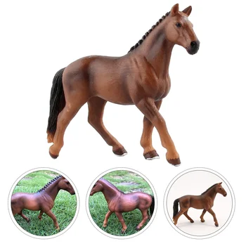 האנובר סוס מודל מיקרו צעצועים קישוט לקשט את הבית Pvc מציאותי פסלון ילד פנימי פלסטיק