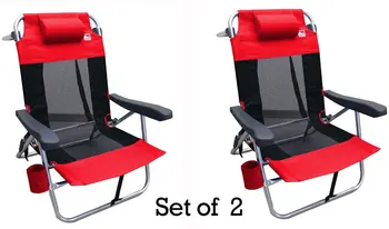 שטוח קיפול רשת האולטרה הכיסא (2-) - אדום.