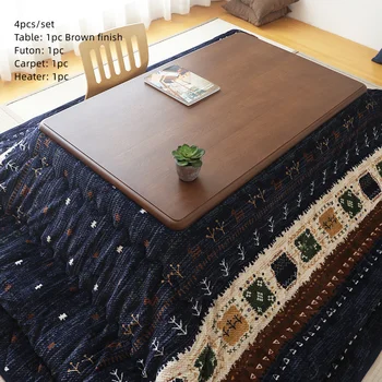 4 יח ' /סט Kotatsu שולחן פוטון שטיח רדיאטור בסגנון יפני התנור פוטון חימום בחורף השולחן תלוי רדיאטור עם מנחם
