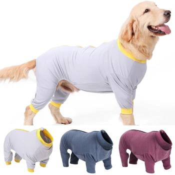 הכלב להחלמת חליפת סרבל כלב בגדי חורף חם כלב Homewear קטן, בינוני, כלבים גדולים זכר/נקבה הסרבל.