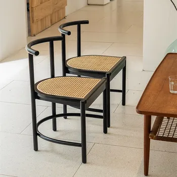 קש הכיסא נורדי רהיטים מעץ מלא האוכל כיסא פשוט המודרנית בחזרה בכיסא ההגירה מסעדת פינת אוכל כיסאות בחדר האוכל הכיסא