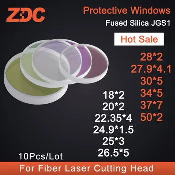 ZDC 10PCS לייזר מגן עדשה מגן Windows 30*5 37*7 50*2 1064nm סיב אופטי עדשת Raytools Precitec חיתוך הראש