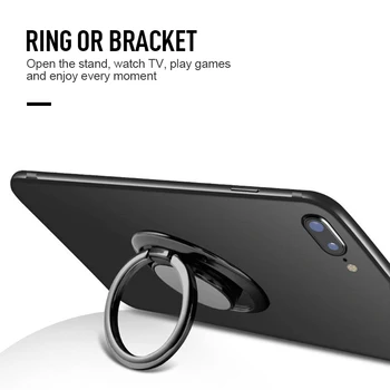 טלפון סלולרי טבעת אצבע 360 מעלות Rotatable החכם מחזיק מעמד עבור iPhone 8 7 6 6 5 Samsung Huawei רכב הר לעמוד