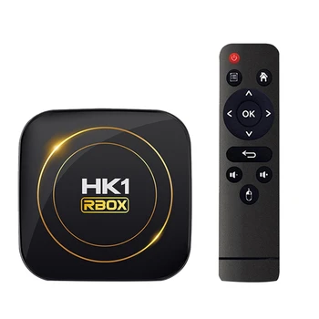 HK1RBOX H8S אנדרואיד 12.0 Smart TV Box 2.4 G 5.8 G Dual Wifi H618 Quadcore 2GB 16GB האיחוד האירופי Plug