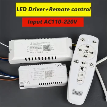 כוח קלט AC85-265V בקרת יישום LED בידוד LED נהג 2.4 G מרחוק LED חכמה שנאי (40-60W)X2 עבור dimmable צבע