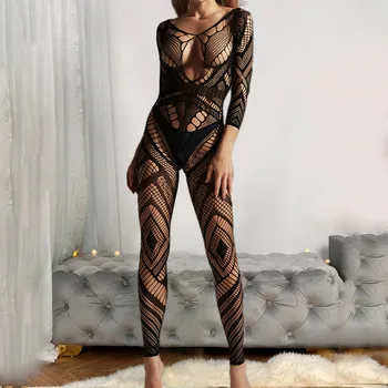 סקסית רשת העצום בגד Bodystockings נשים טדי חלול שקוף לפתוח את החזייה סאטן תחרה מקורבים אלסטי בגד גוף אקזוטי