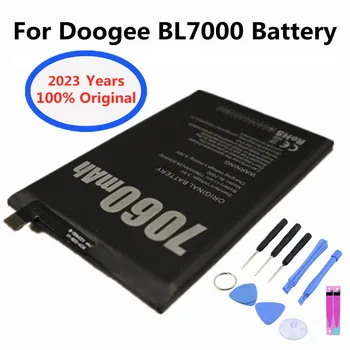 2023 שנים 100% מקורי 7060mAh BL 7000 סוללה עבור Doogee BL7000 חכם מובייל טלפון Bateria באיכות גבוהה החלפת הסוללות