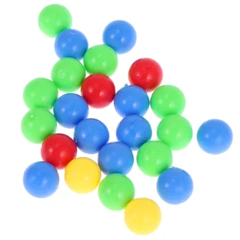 על 120pcs המשחק החלפת כדורי פלסטיק צבעוניים משחקי חרוזים המשחק צעצוע (צבע אקראי)