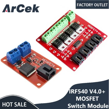ערוץ 1 1 מסלול MOSFET כפתור IRF540 + MOSFET מודול מתג עבור Arduino