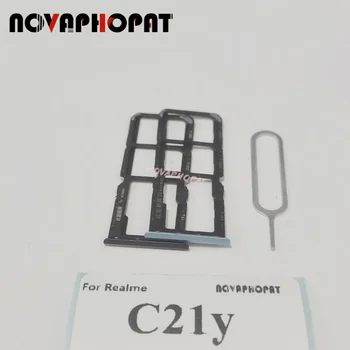 Novaphopat חדש כרטיס ה SIM-מגש עבור Realme C21y SIM בעל חריץ מתאם הקורא Pin