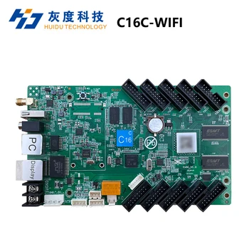 Huidu אסינכרוני HD-C16 C16C צבע מלא מסך LED Wi-Fi שליטה על כרטיס מודול Led תצוגת וידאו נייד תמיכה בקרת יישום