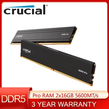 מקורי מכריע DDR5 Pro RAM 32GB קיט (2x16GB) 5600MT/s (או 5200MT/s או 4800MT/s) Desktop Memory