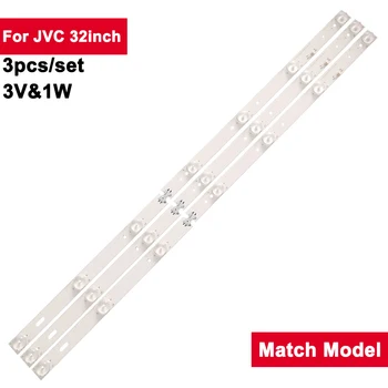 3V-1W Led אחורית רצועות עבור JVC 32inch HL-00320A28-0701S-04 3Pcs/סט טלוויזיה Backlights בר LED-32D LT-32DE75 MS-L2391 V1 32LEX-50