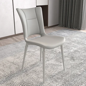 במטבח לבן עיצוב כסאות אוכל טרקלין ארגונומי נורדי סלון כסאות מרגיע מודרני Eetstoelen ריהוט למטבח YX50D