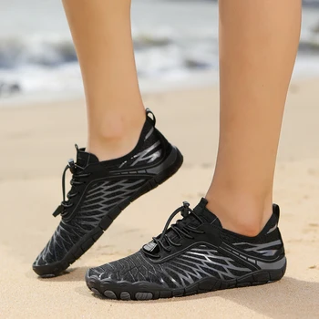 חוף נעליים לגברים, נשים נעלי מים יבש מהירה לנשימה כמה יחף נעלי ספורט בשביל לשחות הגלישה אקווה ברכת שכשוך כושר