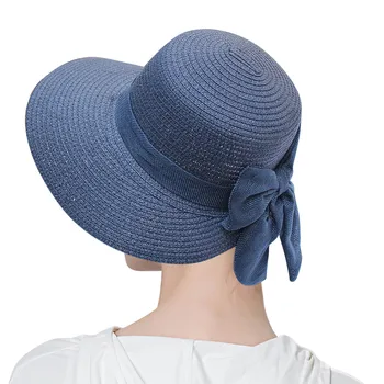 בקיץ כובעים עבור נשים רחב Bongrace נשים קש חוף כובע ילדה קטנה שמש כובע מתקפל נשים כובעים הליכה כובע גשם