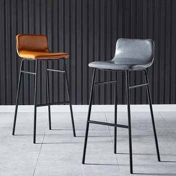 עור Pu בר כסאות מודרניים אמן איפור מסעדה נורדי דלפק בר כסאות חדר שינה חדר האוכל Cadeiras רהיטים YN50BC