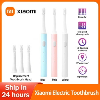 מקורי Xiaomi Mijia T100 סוניק מברשת שיניים חשמלית חכמה מברשת שיניים נטענת USB עמיד למים IPX7 קולי מברשות שיניים