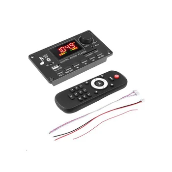 צבע מסך נגן MP3 מפענח לוח 2X40W מגבר הקלטת שיחה BT לרכב רדיו FM מודול תמיכה TF USB AUX 3.5 WAV