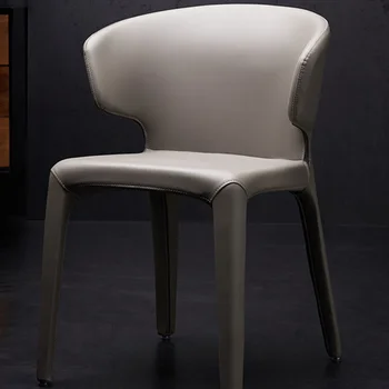 עור מודרנית בר כסאות אוכל נורדי מסיבת קפה משובח נורדי כסאות אוכל יוקרתיים הכיסא עיצוב ריהוט למטבח AB50CY