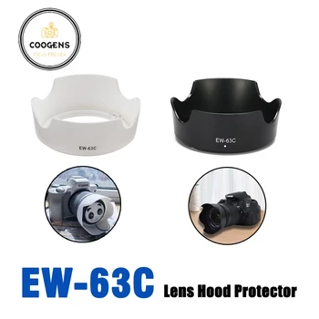 איכס-63C EW63C מכסה עדשה צורת הפרח מחסה כובע מגן עבור Canon EOS 80D 850D 700D 100D 650D 600D 3000D 1500D DSLR ואביזרים
