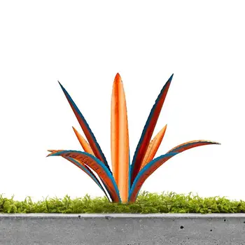 DIY מתכת אגבה טקילה אמנות אמנות קישוט גן כפרי, חצר פיסול חוצות עיצוב הבית אביזרים