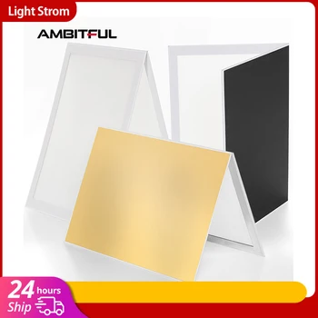 AMBITFUL A3 29.5 x 42cm קיפול קרטון לבן שחור כסף זהב Translu סנט אור רך רעיוני רקע נייר עבה