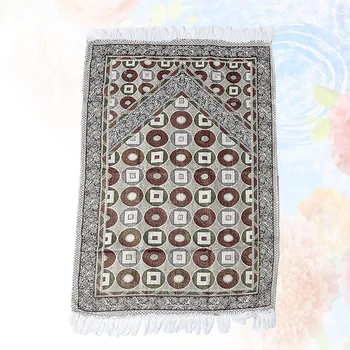 גיאומטריות הדפסה משטח התפילה המוסלמי האסלאמית חוט כותנה שטיח תפילה מלבני פולחן שטיח מדיטציה לרגל שטיחים