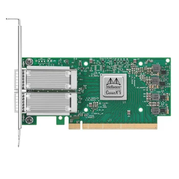NVIDIA מלאנוקס MCX516A-CCAT ConnectX®-5 EN כרטיס ממשק רשת 100GbE כפול יציאה QSFP28, PCIe3.0 x 16, גבוה&קצר סוגריים.