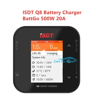ISDT Q8 BattGo 500W 20A סוללה מתח גבוה איזון מטען Discharger 1-8S שאיבת שומן סוללה עבור RC 