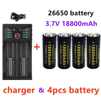 2023neue hochwertige 18800 Batterie 3,7 mah v 50a ליתיום-Ionen-Akku für LED-Taschenlampe ladegerät