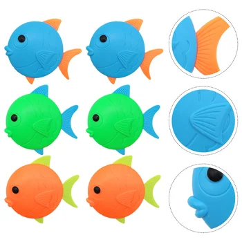 6 יח ' צלילה דג צעצוע שוקע צעצועים מתחת למים של ילדים ילדים בריכת שחיה בריכות פלסטיק